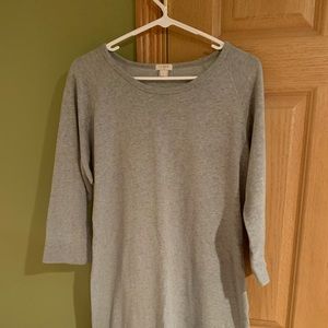 JCrew gray knit dress